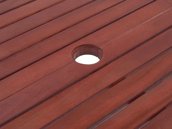 Utendørs Spisebord Mørk Akasietre 160/220 x 90 cm Uttrekkbar Topp