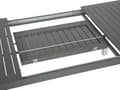Miniatyrbilde 9 av 10: Hagebord Grå Aluminium 75 x 168 / 248 x 100 cm Uttrekkbar Utendørs Spisebord