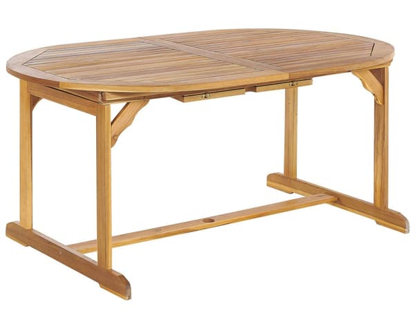 Hagebord akasietre 8 personer uttrekkbart rustikk design