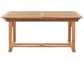Miniatyrbilde 7 av 11: Spisebord Lys Akasietre 160/220 x 90 cm med Uttrekkbart Parasollhull Tradisjonelt Design