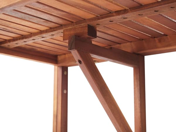 Balkongbord Mørkt Tre Akasie Sammenleggbart 60 x 55 cm Utendørs Rekkverk Terrasse