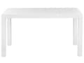 Miniatyrbilde 4 av 7: Utendørs spisebord Hvit 140 x 80 cm 6 personer Rektangulær form Minimalistisk stil Uteplass Hage Hagemøbler
