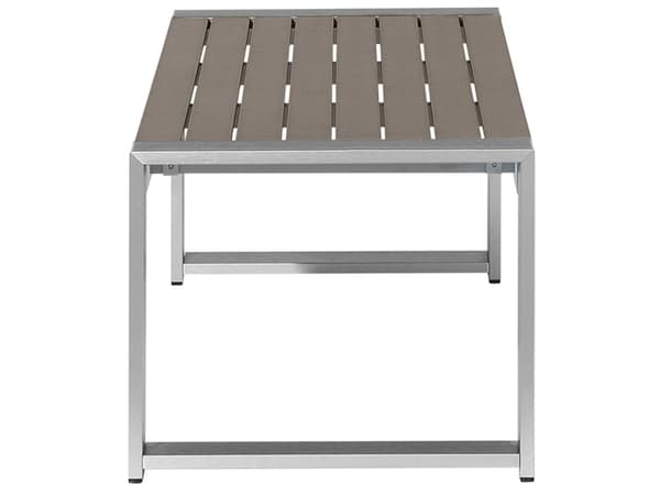 Hagebord Mørkegrå Aluminium 90 x 50 cm Metall Syntetisk Bordplate Minimalistisk