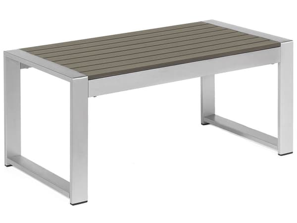Hagebord Mørkegrå Aluminium 90 x 50 cm Metall Syntetisk Bordplate Minimalistisk