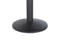 Miniatyrbilde 7 av 8: Hage bistro sofabord lyst tre firkantet plate 60x60 cm svart metallunderstell rustikk moderne
