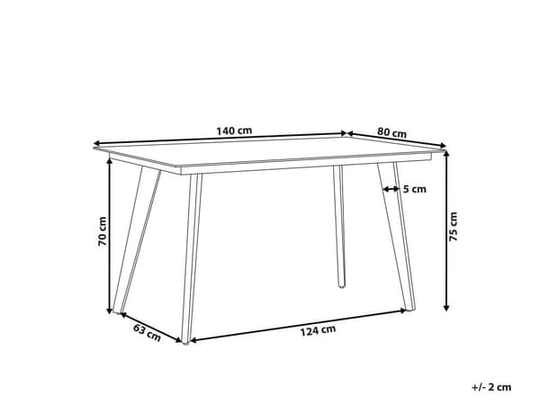 Hagespisebord Grå Matt Finish 140 x 80 cm Aluminium 4 personer Rektangulært Minimalistisk Industriell