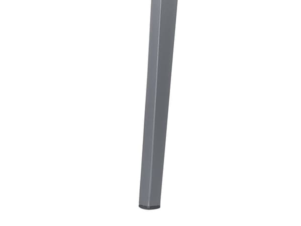 Hagespisebord Grå Matt Finish 140 x 80 cm Aluminium 4 personer Rektangulært Minimalistisk Industriell