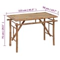 Miniatyrbillede 4 af 4: vidaXL foldbart havebord 115x50x75 cm bambus