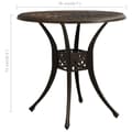 Miniatyrbilde 6 av 6: vidaXL Hagebord bronse 78x78x72 cm støpt aluminium