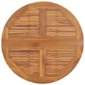 Miniatyrbild 4 av 7: vidaXL Hopfällbart trädgårdsbord Ø90x75 cm massiv teak