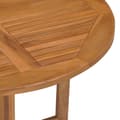 Miniatyrbild 7 av 7: vidaXL Hopfällbart trädgårdsbord Ø90x75 cm massiv teak