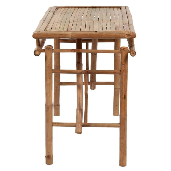 vidaXL Sammenleggbart hagebord 115x50x75 cm bambus