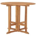Miniatyrbillede 3 af 7: vidaXL foldbart havebord Ø90x75 cm massivt teaktræ
