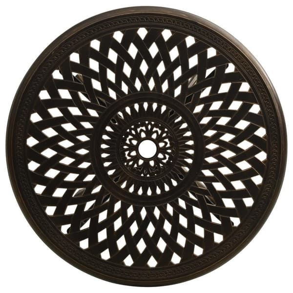 vidaXL havebord 78x78x72 cm støbt aluminium bronzefarvet