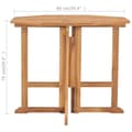 Miniatyrbillede 7 af 7: vidaXL foldbart havebord 90x90x75 cm massivt teaktræ