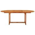 Miniatyrbilde 3 av 11: vidaXL Hagebord 200x100x75 cm heltre eukalyptus