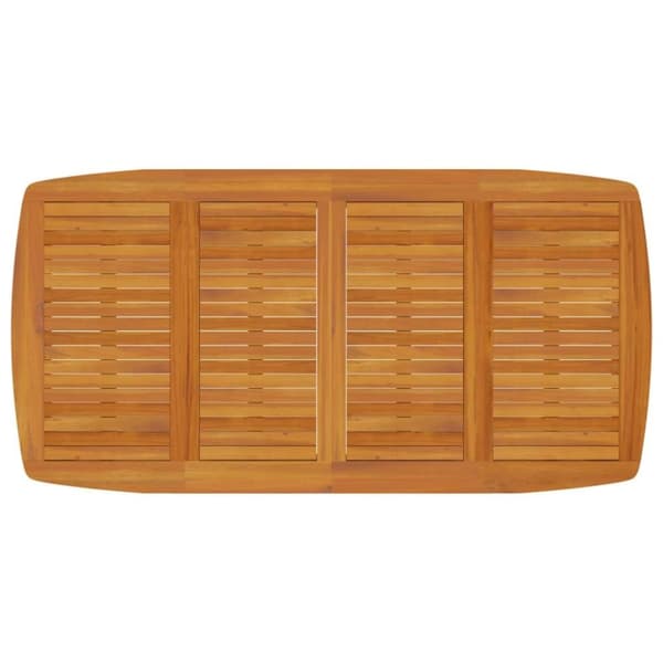 vidaXL Trädgårdsbord 200x100x75 massivt akaciaträ