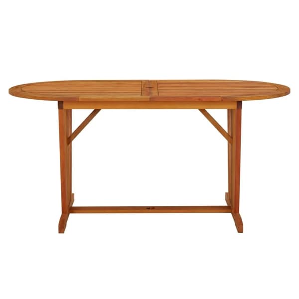 vidaXL havebord 160x85x75 cm massivt eukalyptustræ