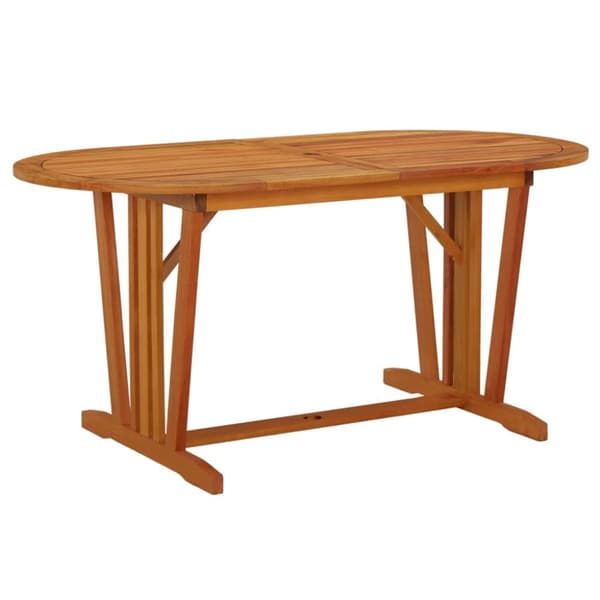 vidaXL havebord 160x85x75 cm massivt eukalyptustræ