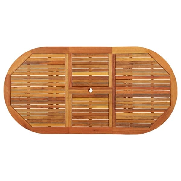 vidaXL havebord 200x100x75 cm massivt eukalyptustræ