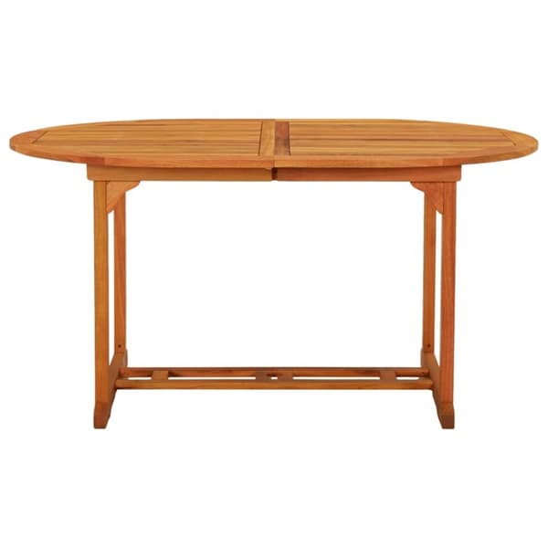 vidaXL havebord 200x100x75 cm massivt eukalyptustræ