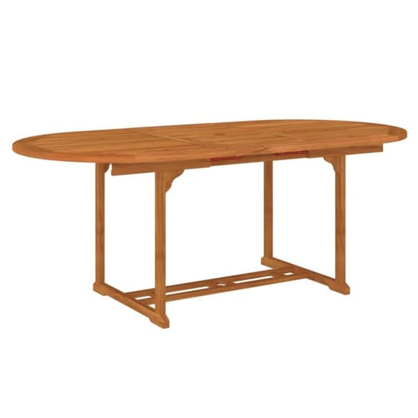 vidaXL havebord 200x100x75 cm massivt eukalyptustræ