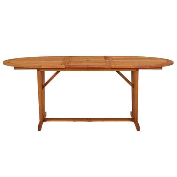 vidaXL havebord 200x100x75 cm massivt eukalyptustræ