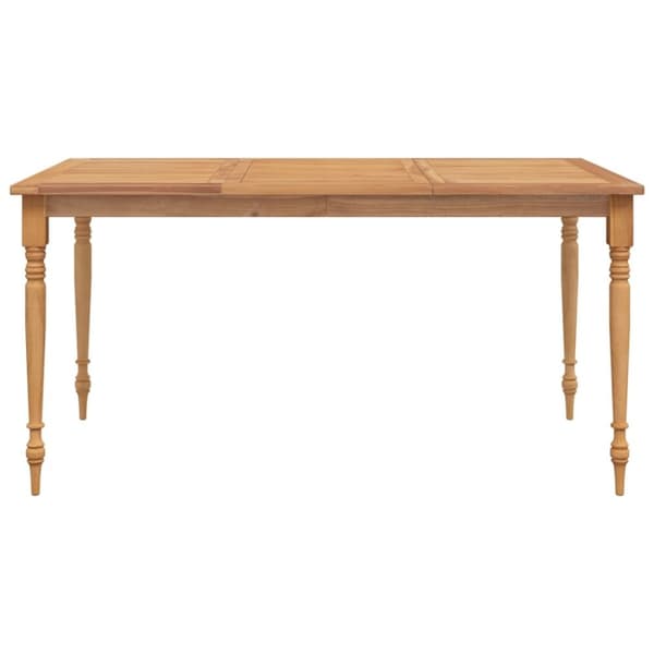 vidaXL Bataviabord 150x90x75 cm massiv teak