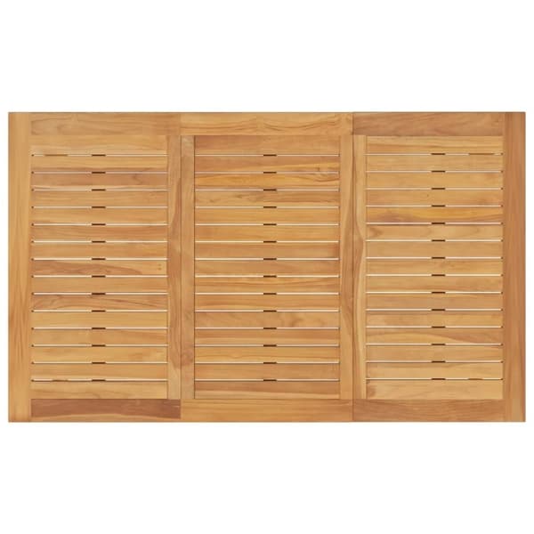 vidaXL Bataviabord 150x90x75 cm massiv teak