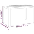 Miniatyrbillede 7 af 9: vidaXL havebord 110x55x67 cm massivt akacietræ