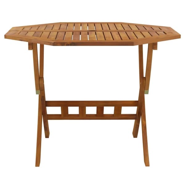 vidaXL Kokoontaittuva puutarhapöytä 90x75 cm täysi akaasiapuu