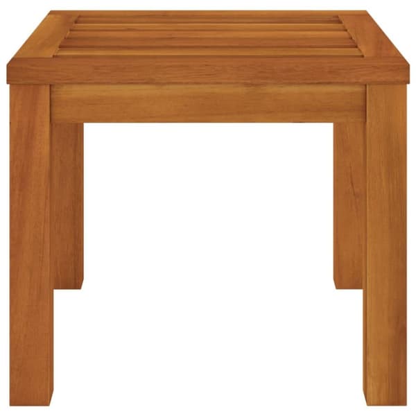 vidaXL Trädgårdspallar med dynor 2 st 40x40x42 cm massivt akaciaträ