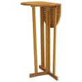Miniatyrbillede 4 af 9: vidaXL foldbart barbord 90x65x105 cm massivt teaktræ