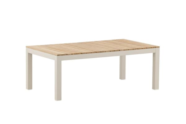 Brasilia sofabord beige, teak.