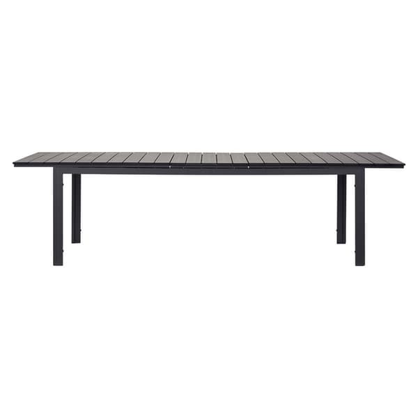 Willy havebord med udtræk 95x230/287 cm sort.