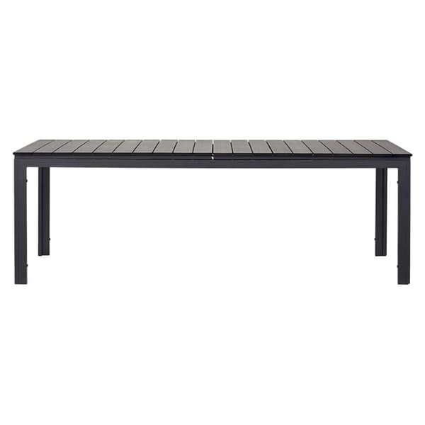 Willy havebord med udtræk 95x230/287 cm sort.