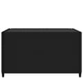 Miniatyrbillede 3 af 6: vidaXL havebord 50x50x30 cm firkantet polyrattan sort