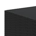 Miniatyrbillede 5 af 6: vidaXL havebord 50x50x30 cm firkantet polyrattan sort