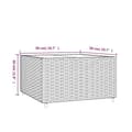 Miniatyrbillede 6 af 6: vidaXL havebord 50x50x30 cm firkantet polyrattan sort