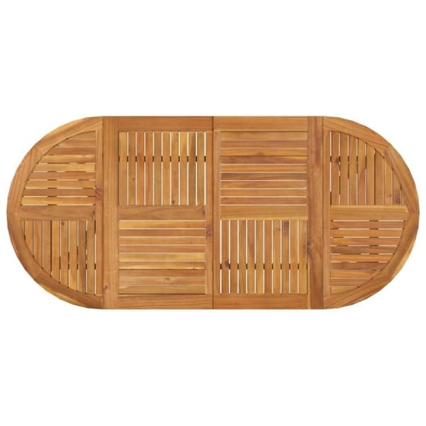 vidaXL Trädgårdsbord 200x90x75 cm massivt akaciaträ