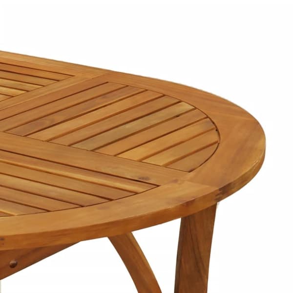 vidaXL Trädgårdsbord 200x90x75 cm massivt akaciaträ