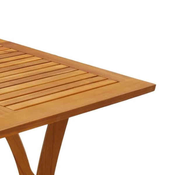 vidaXL Hagebord 110x110x75 cm heltre akasie