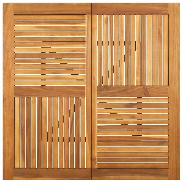 vidaXL havebord 110x110x75 cm massivt akacietræ