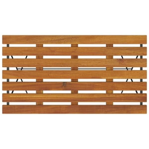 vidaXL foldbart bistrobord 100x54x71 cm massivt akacietræ og stål