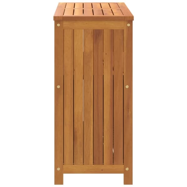 vidaXL Konsolbord för trädgården 80x35x75 cm massivt akaciaträ