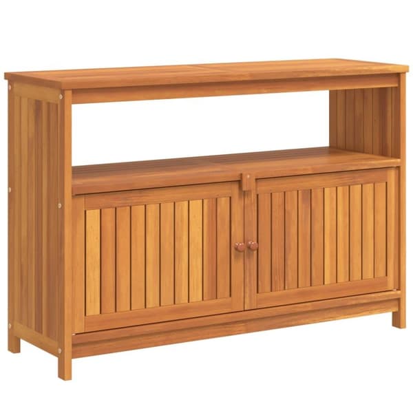 vidaXL konsolbord til haven 110x35x75 cm massivt akacietræ