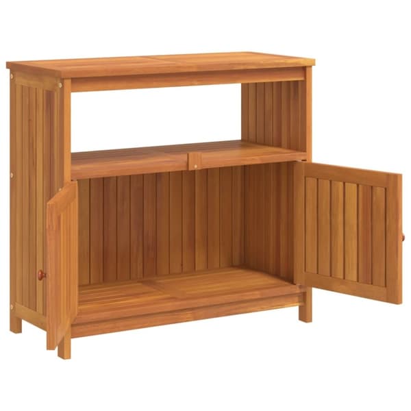 vidaXL konsolbord til haven 80x35x75 cm massivt akacietræ
