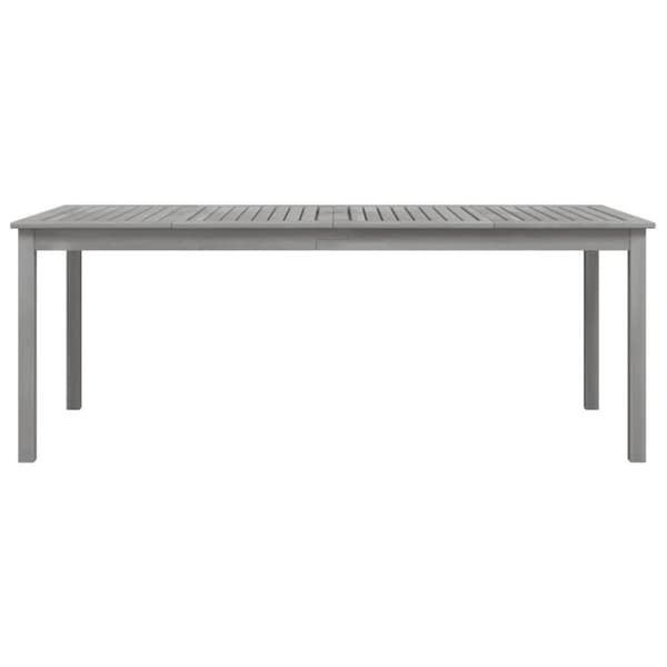 vidaXL havebord 200x100x75 cm massivt akacietræ grå