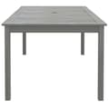 Miniatyrbilde 3 av 8: vidaXL Hagebord grå 200x100x75 cm heltre akasie