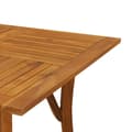 Miniatyrbild 4 av 7: vidaXL Trädgårdsbord 150x90x75 cm massivt akaciaträ